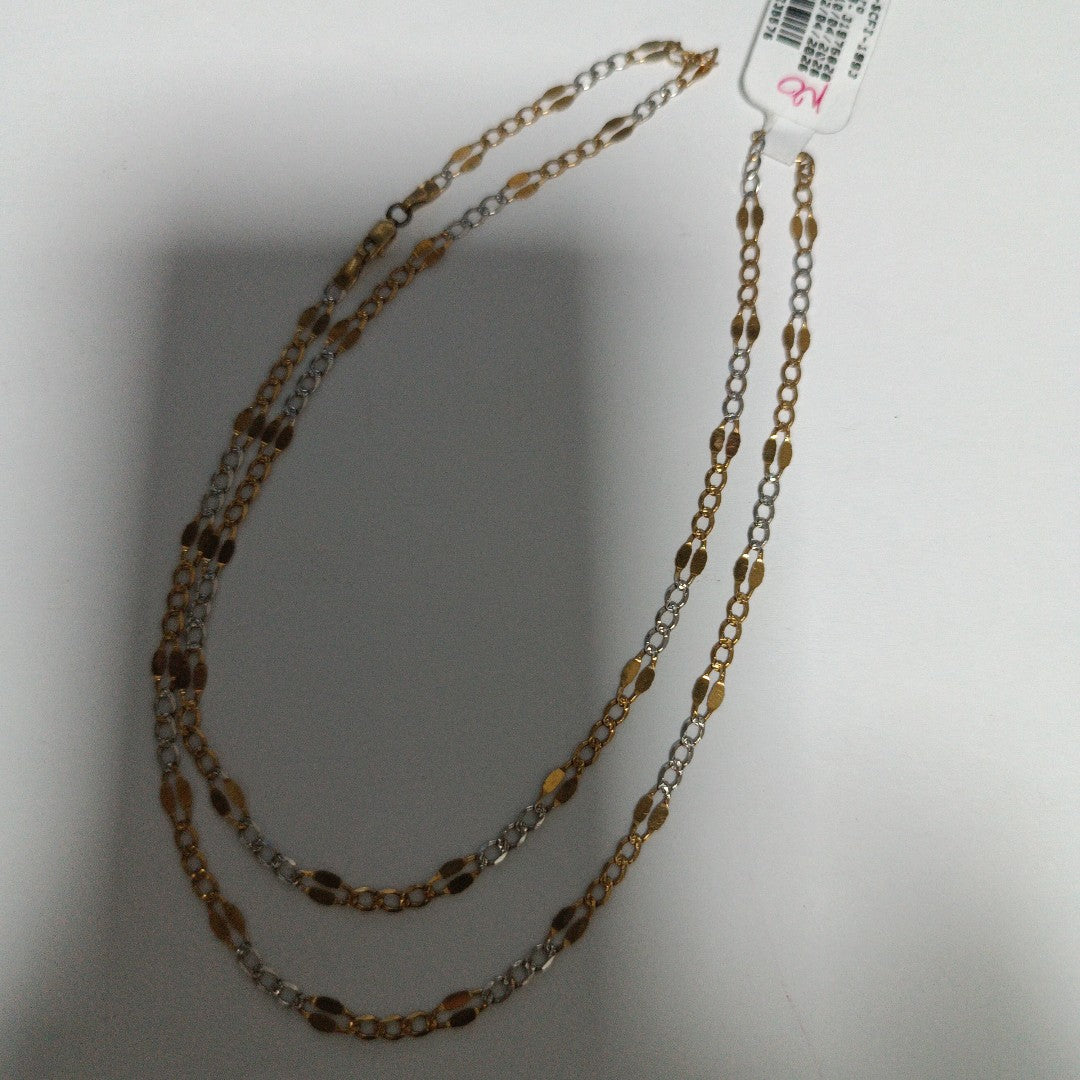 CADENA ORO COMBINADO 14 K 2,10 GRMS (SEMINUEVO)