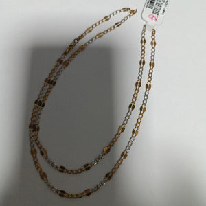 CADENA ORO COMBINADO 14 K 2,10 GRMS (SEMINUEVO)