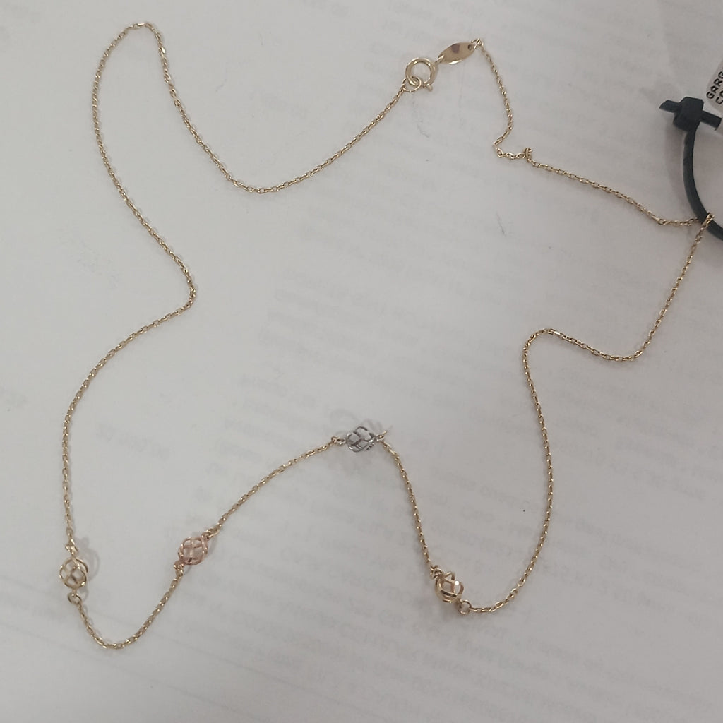 GARGANTILLA ORO,ORO COMBINADO 14 K 1,80 GRMS (SEMINUEVO)