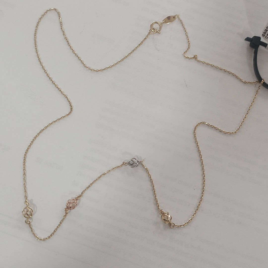 GARGANTILLA ORO,ORO COMBINADO 14 K 1,80 GRMS (SEMINUEVO)
