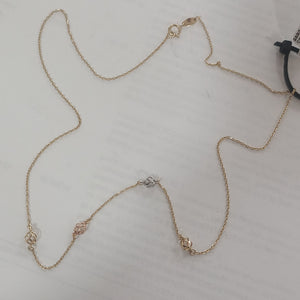 GARGANTILLA ORO,ORO COMBINADO 14 K 1,80 GRMS (SEMINUEVO)