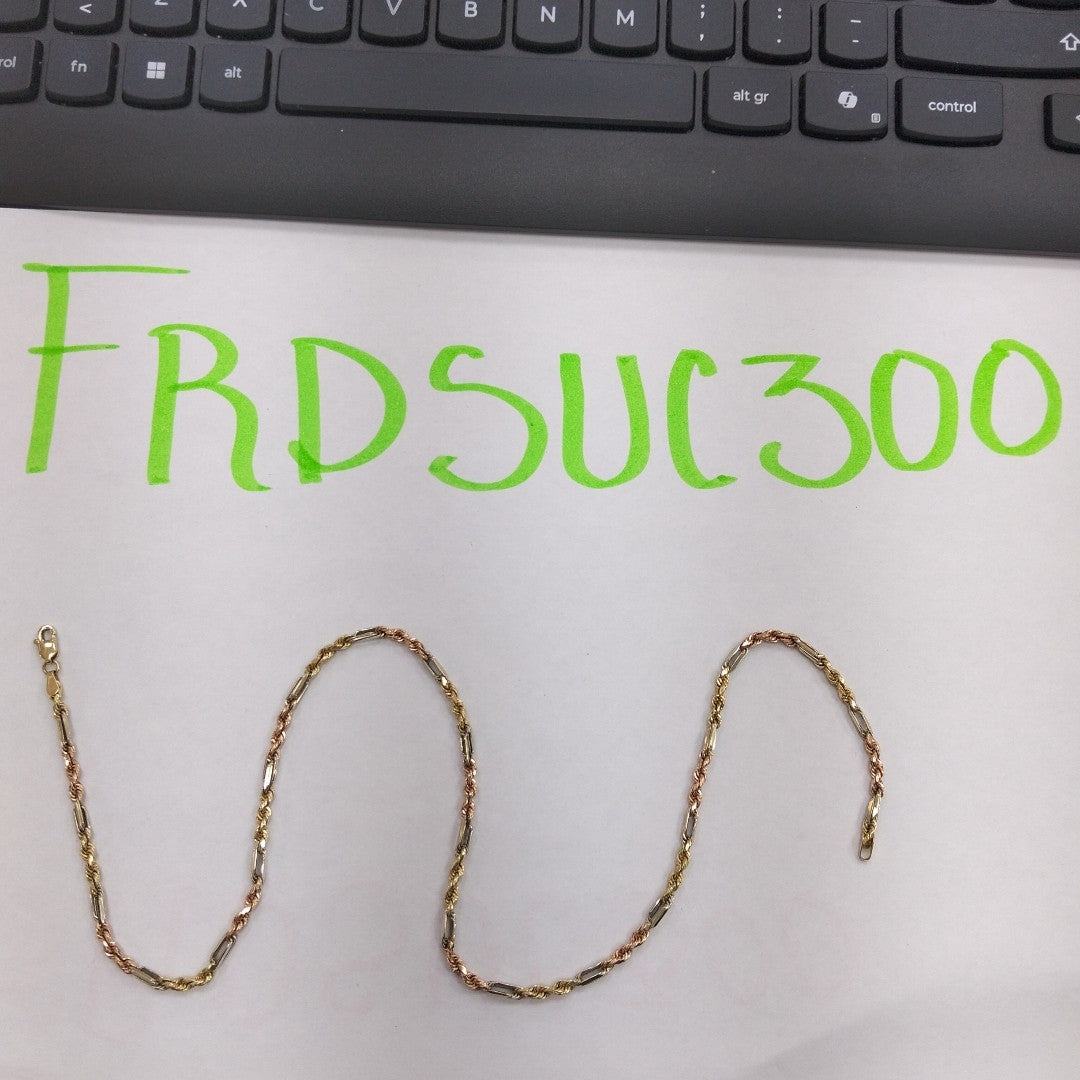 CADENA ORO, ORO COMBINADO 14 K 6.9 GRMS (SEMINUEVO)