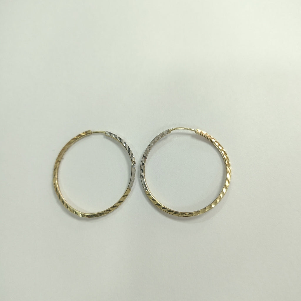 ARRACADAS PAR ORO,ORO COMBINADO 14 K 1,00 GRMS (SEMINUEVO)