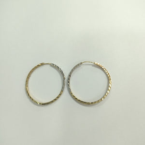 ARRACADAS PAR ORO,ORO COMBINADO 14 K 1,00 GRMS (SEMINUEVO)