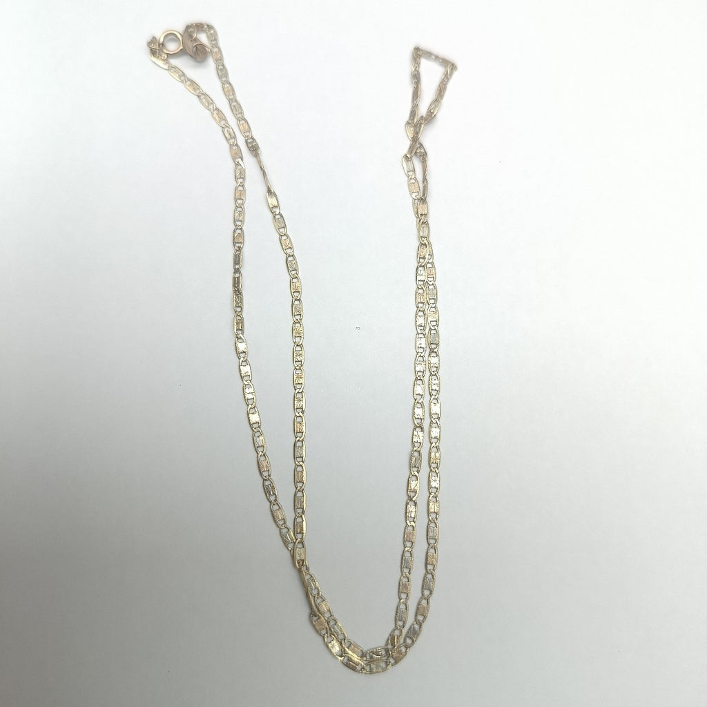 CADENA ORO COMBINADO 10 K 1,40 GRMS (SEMINUEVO)
