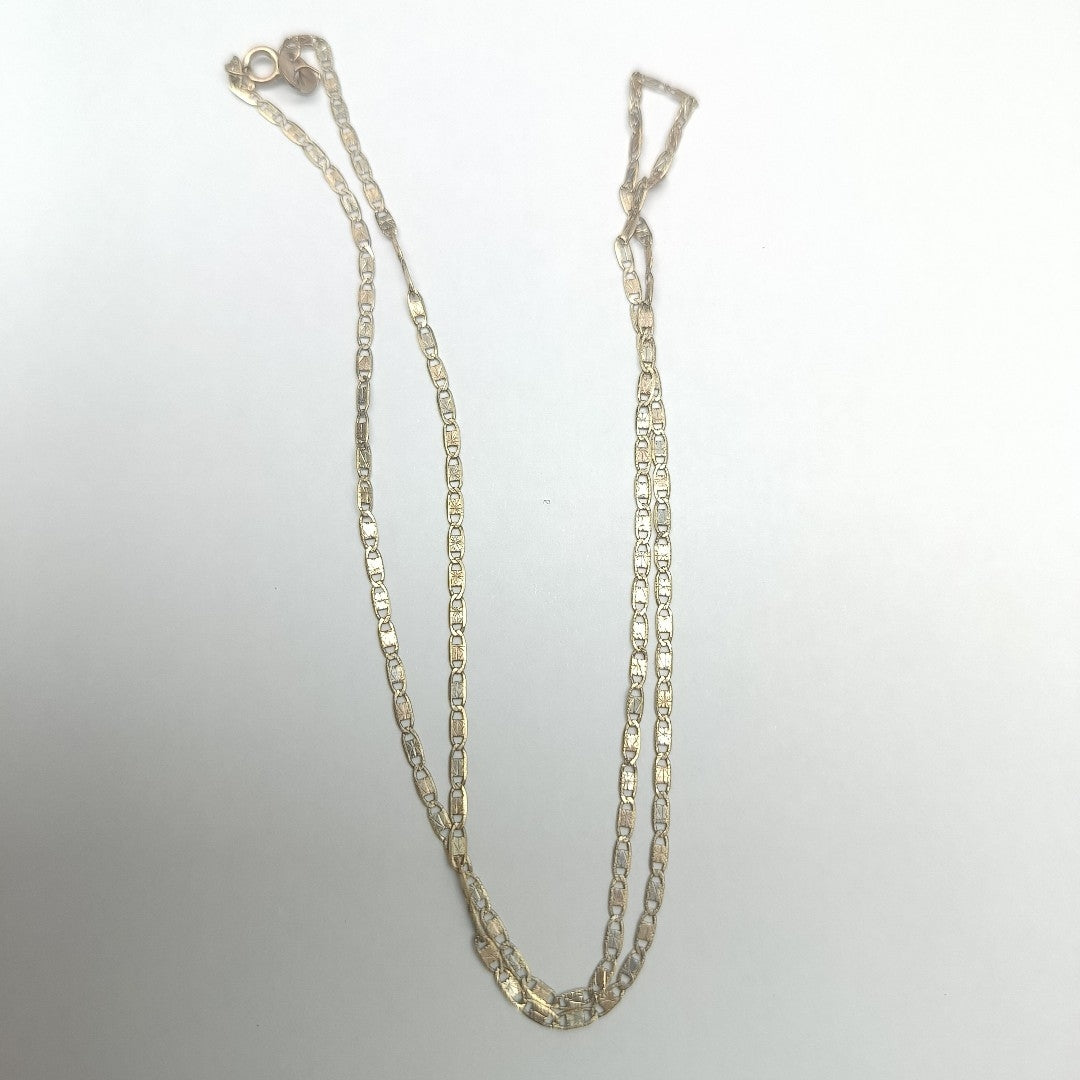 CADENA ORO COMBINADO 10 K 1,40 GRMS (SEMINUEVO)