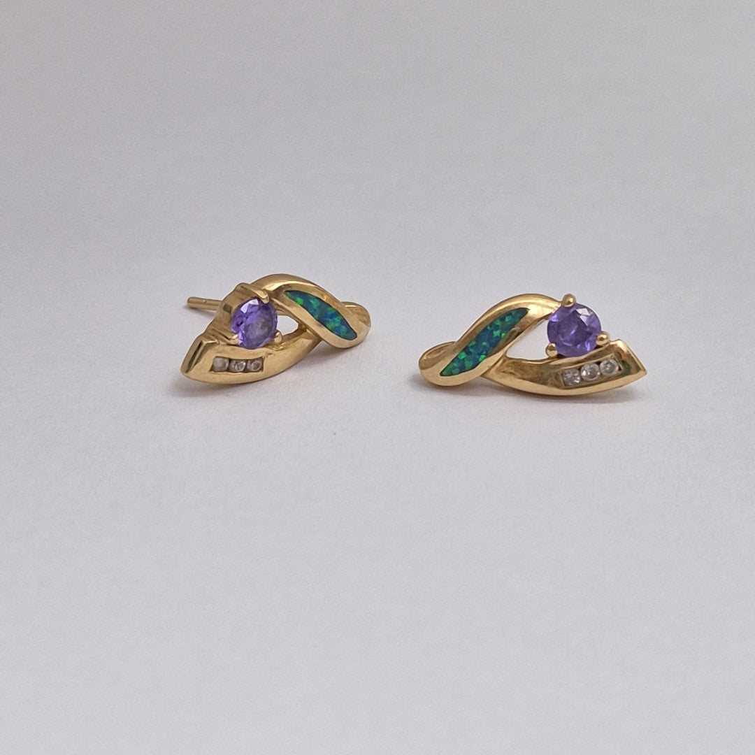 BROQUELES PAR ORO 14 K 2.5 GRMS (SEMINUEVO)