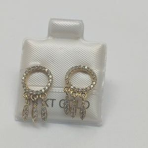 BROQUELES ORO 14K 1.9 (NUEVO)