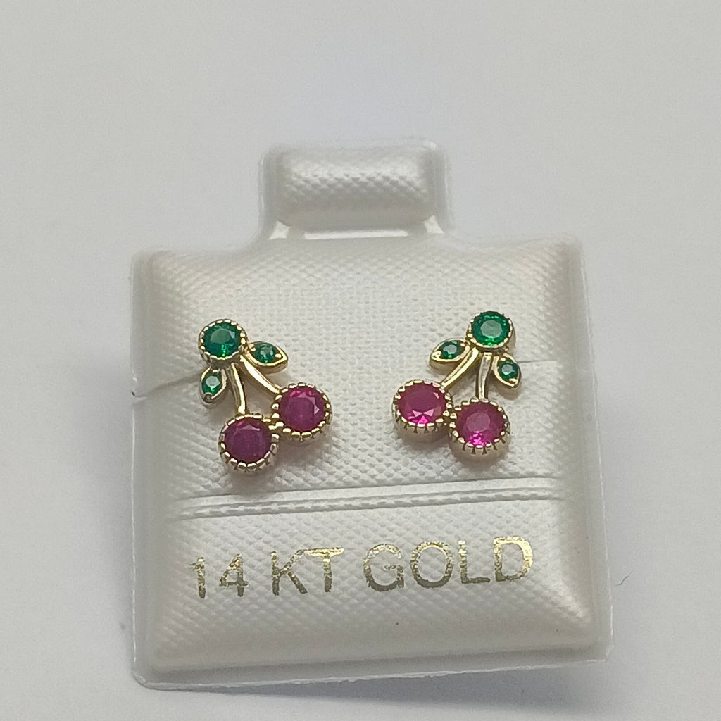BROQUELES ORO 14K 1 (NUEVO)