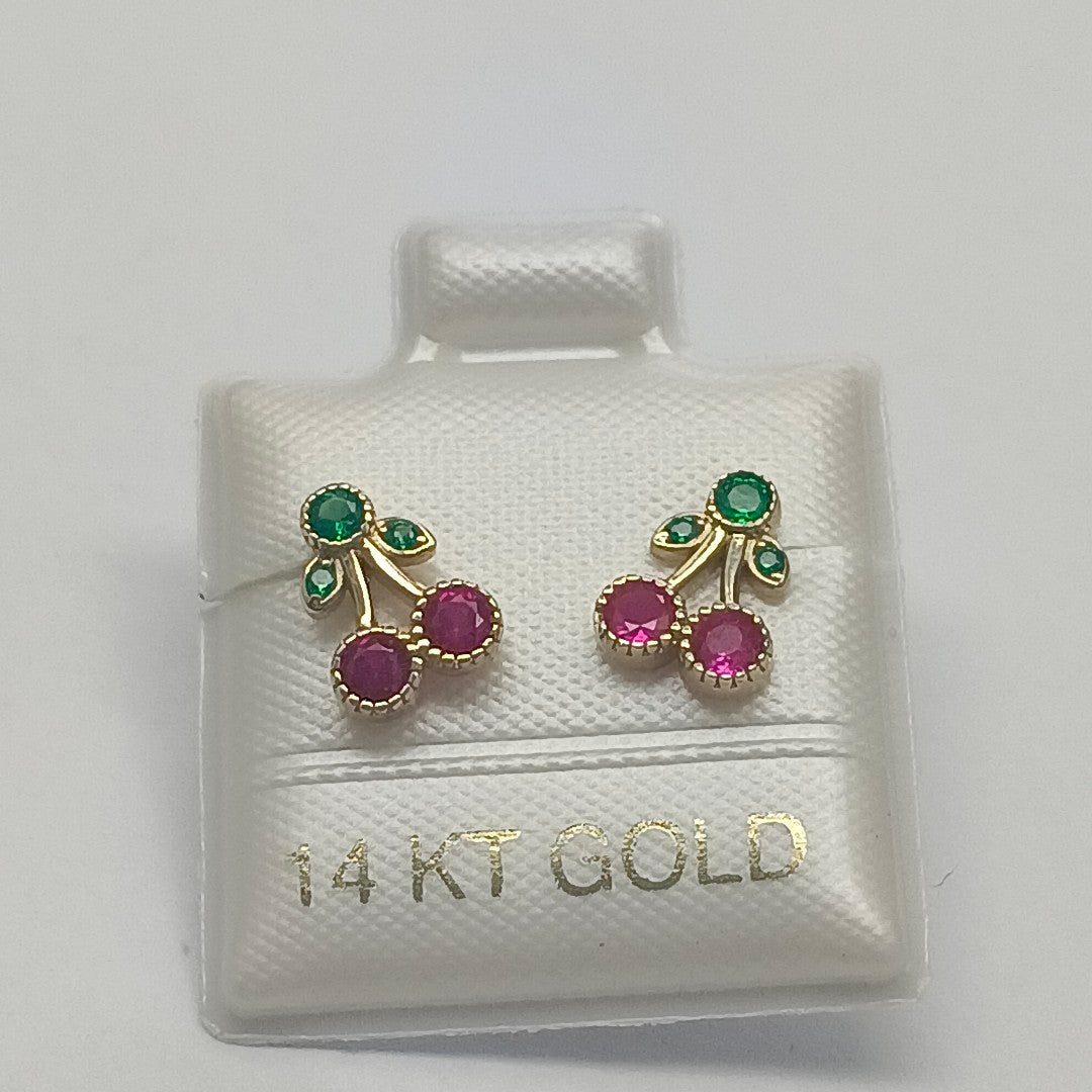 BROQUELES ORO 14K 1 (NUEVO)