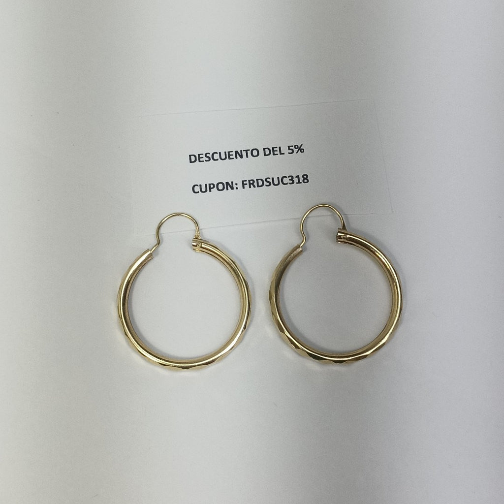ARRACADAS PAR ORO 14 K 2,40 GRMS (SEMINUEVO)