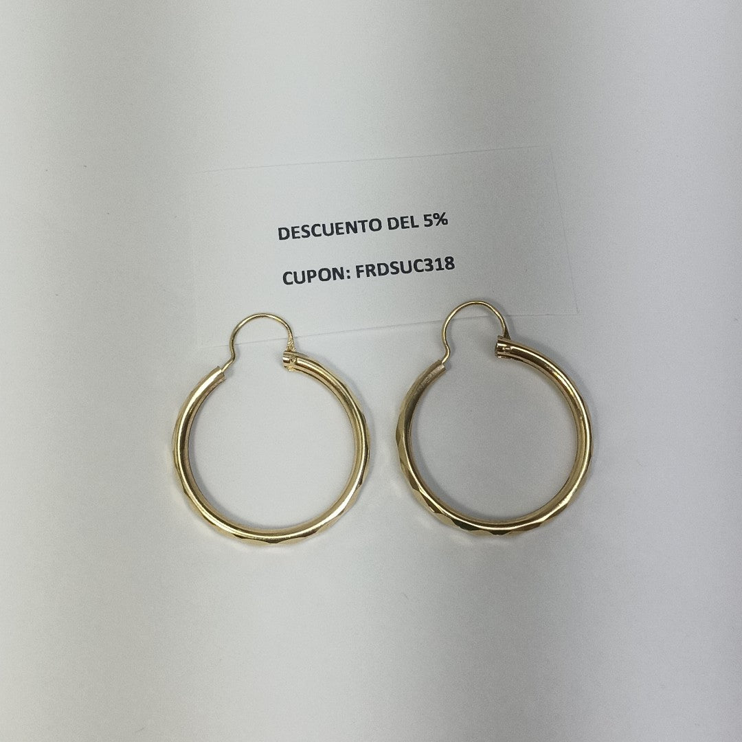 ARRACADAS PAR ORO 14 K 2,40 GRMS (SEMINUEVO)