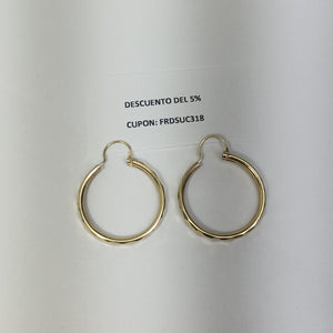ARRACADAS PAR ORO 14 K 2,40 GRMS (SEMINUEVO)