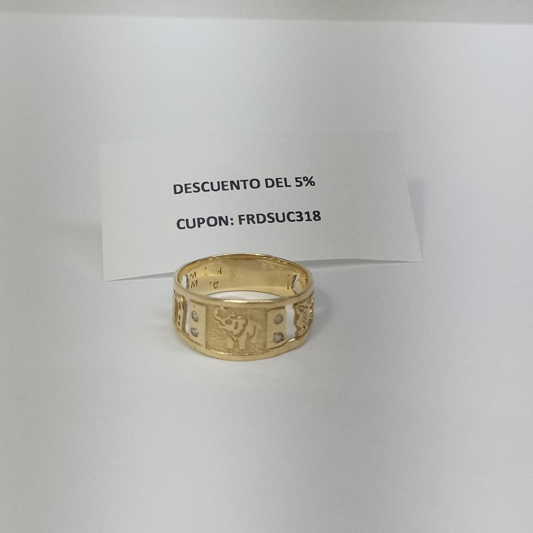ARGOLLA DE LA SUERTE ORO 14 K 2,90 GRMS (SEMINUEVO)