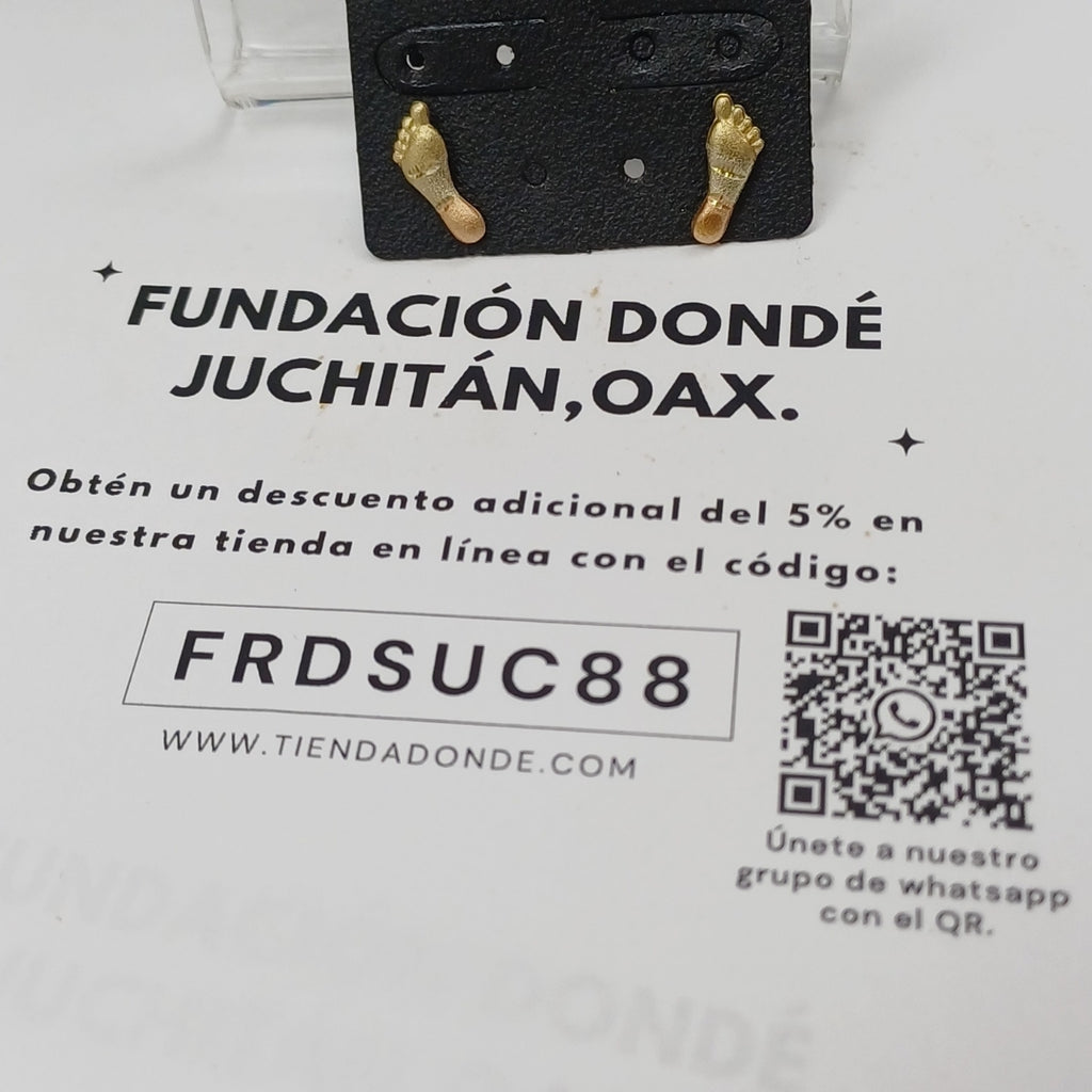 BROQUELES PAR ORO 10 K 1,00 GRMS (SEMINUEVO)