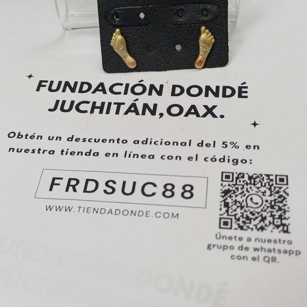 BROQUELES PAR ORO 10 K 1,00 GRMS (SEMINUEVO)