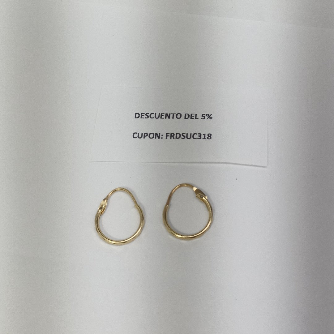 ARRACADAS PAR ORO 10 K 0.6 GRMS (SEMINUEVO)