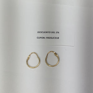 ARRACADAS PAR ORO 10 K 0.6 GRMS (SEMINUEVO)