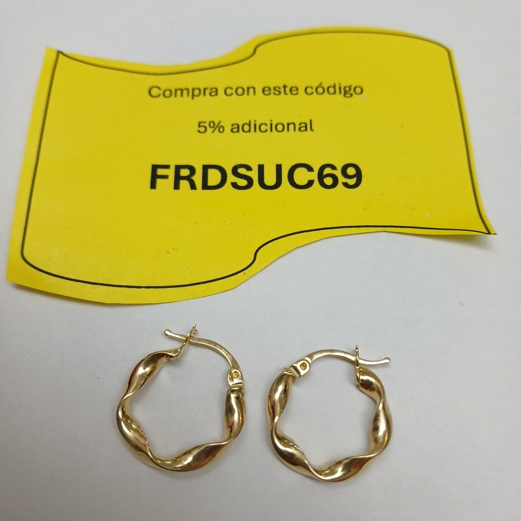 ARRACADAS ORO 14K 1.4 (NUEVO)