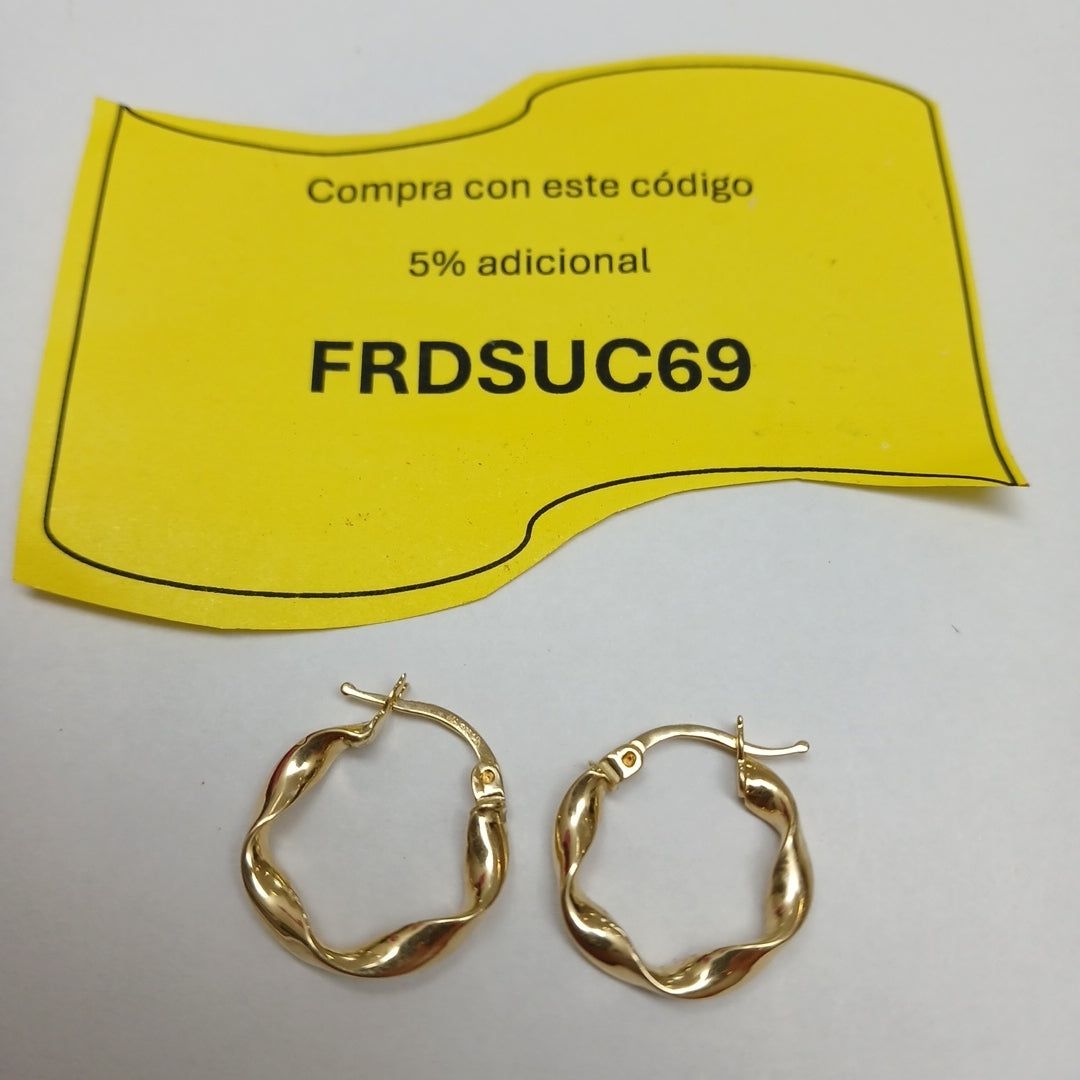 ARRACADAS ORO 14K 1.4 (NUEVO)