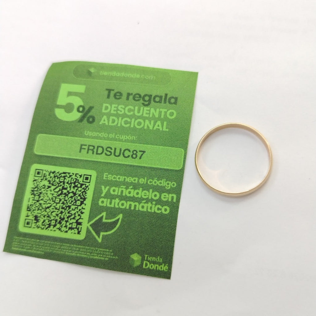 ARGOLLA ORO 14 K 1,70 GRMS (SEMINUEVO)