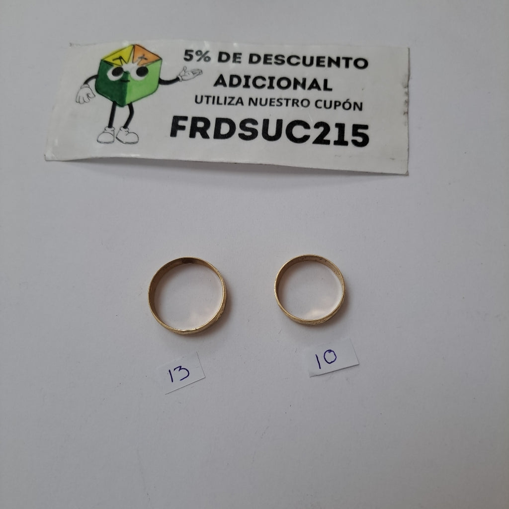 ARGOLLA ORO 10 K 3.9 GRMS (SEMINUEVO)