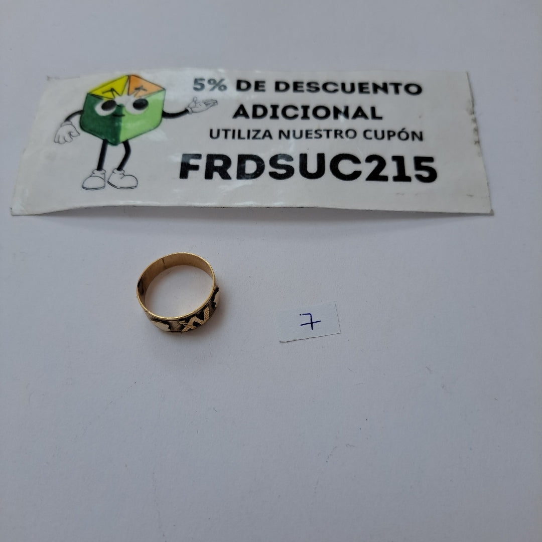 ARGOLLA ORO 10 K 2.6 GRMS (SEMINUEVO)