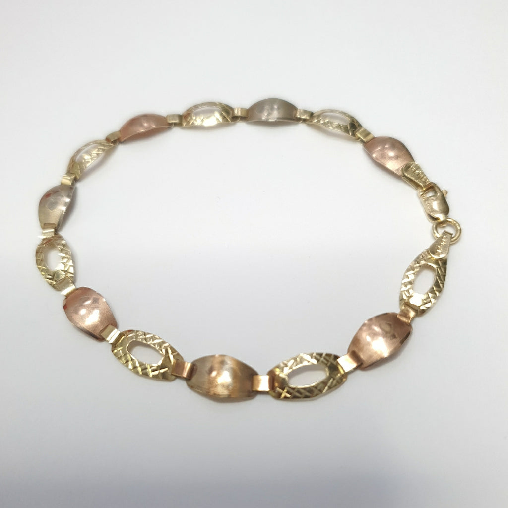 PULSERA ORO,ORO COMBINADO 10 K 3,50 GRMS (SEMINUEVO)