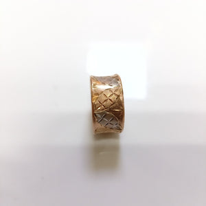 ANILLITO ORO COMBINADO, RODIADO 10 K 2.7 GRMS (SEMINUEVO)