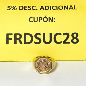 ANILLO ORO COMBINADO 10 K 5,90 GRMS (SEMINUEVO)