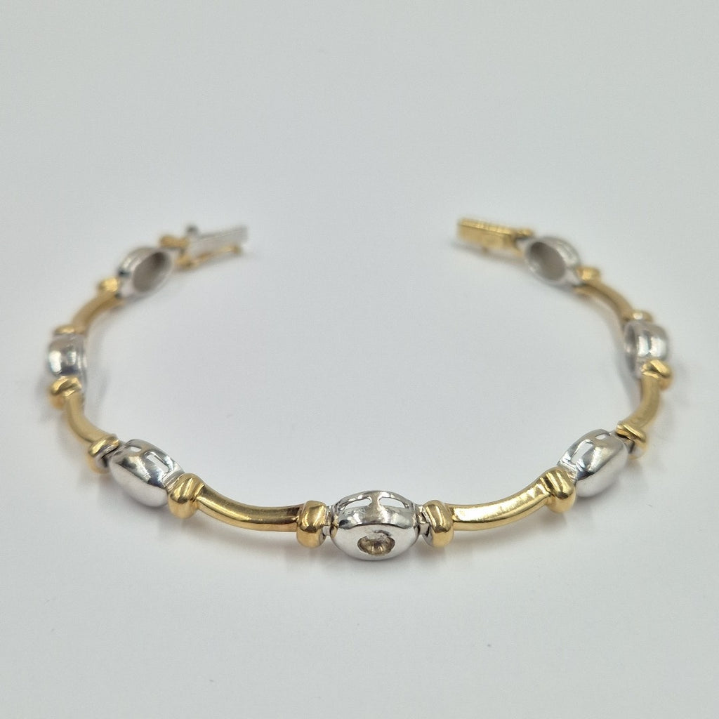 PULSERA ORO,ORO BLANCO 14 K 14,00 GRMS (SEMINUEVO)