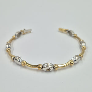 PULSERA ORO,ORO BLANCO 14 K 14,00 GRMS (SEMINUEVO)