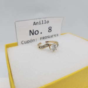SOLITARIO ORO 14 K 2,60 GRMS (SEMINUEVO)