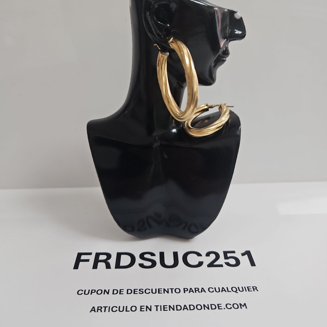 ARRACADAS PAR ORO 14 K 3,10 GRMS (SEMINUEVO)