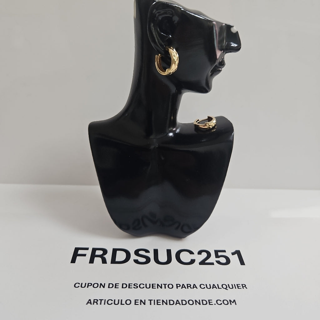 ARRACADAS PAR ORO 14 K 1,10 GRMS (SEMINUEVO)