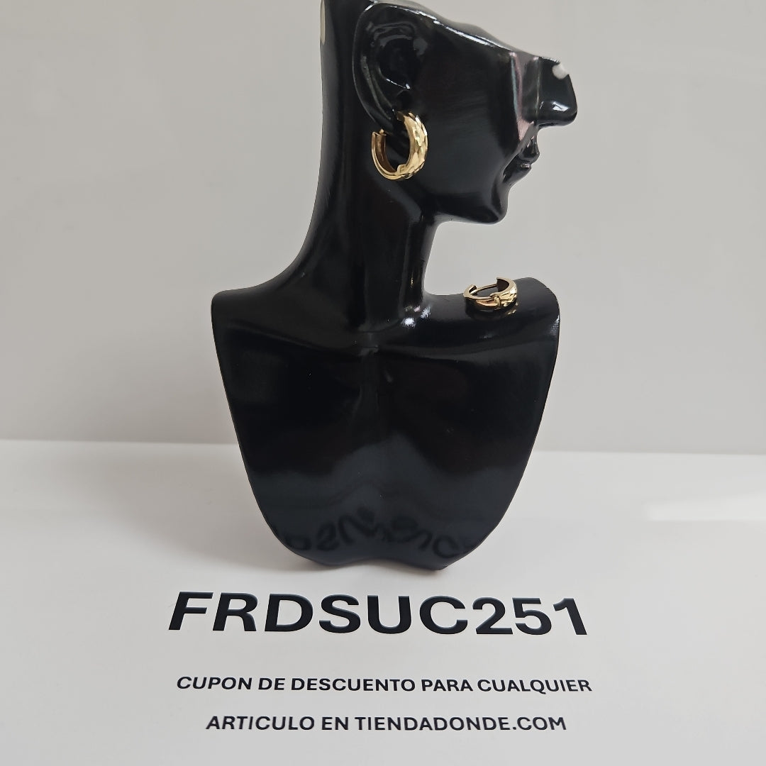 ARRACADAS PAR ORO 14 K 1,10 GRMS (SEMINUEVO)