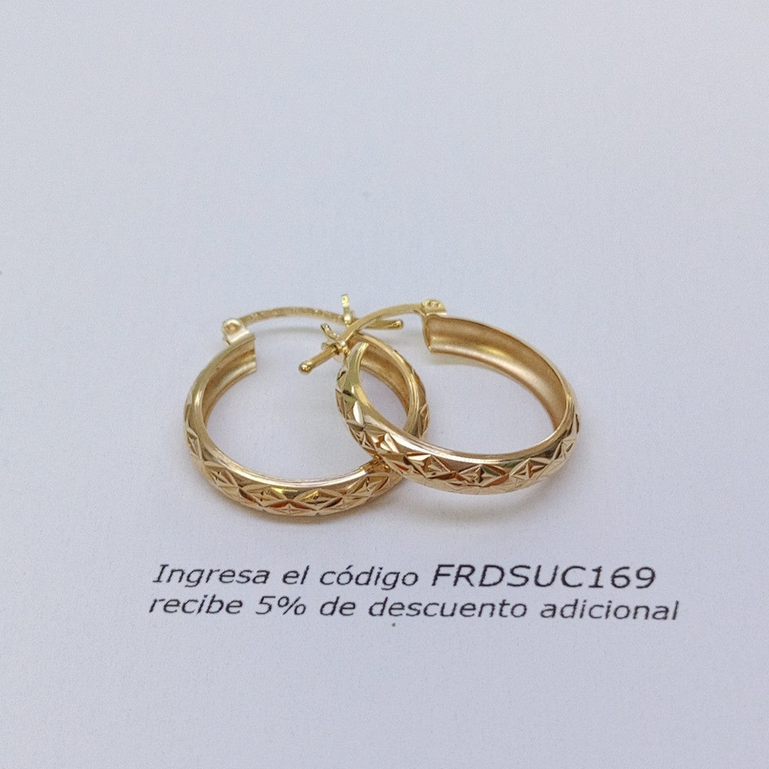 ARRACADAS PAR ORO 10 K 1.7 GRMS (SEMINUEVO)