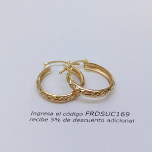 ARRACADAS PAR ORO 10 K 1.7 GRMS (SEMINUEVO)