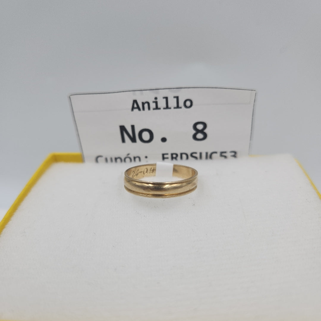 ARGOLLA ORO 14 K 2.2 GRMS (SEMINUEVO)
