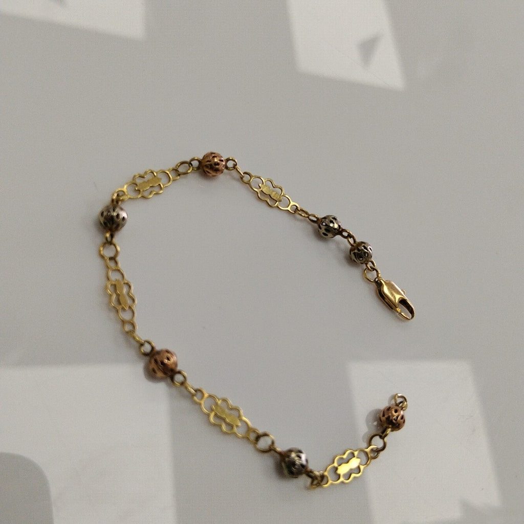 PULSERA ORO,ORO COMBINADO 14 K 3,20 GRMS (SEMINUEVO)