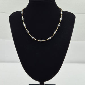 GARGANTILLA ORO,ORO BLANCO 14 K 35,60 GRMS (SEMINUEVO)