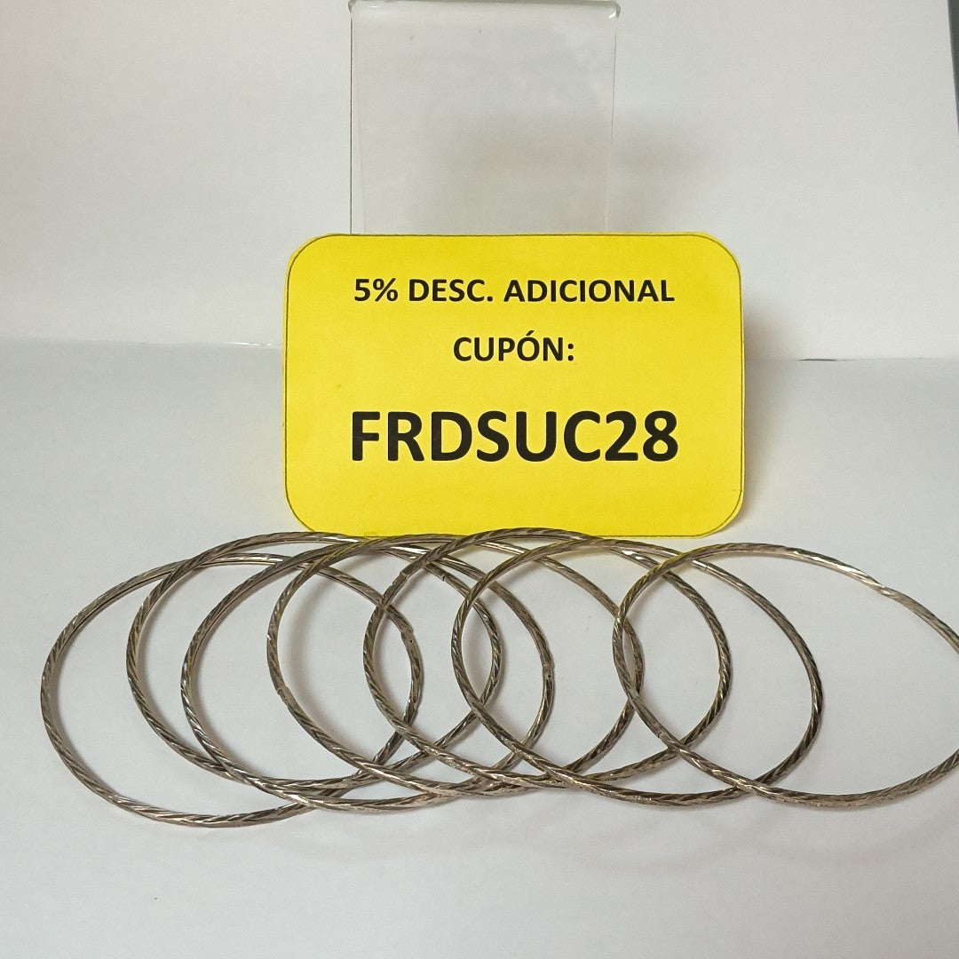 SEMANARIO DE PULSERAS PLATA 24,10 GRMS (SEMINUEVO)