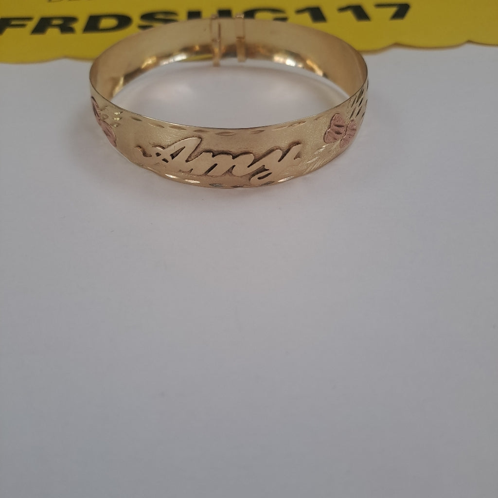PULSERA RIGIDA ORO 14 K 9,70 GRMS (SEMINUEVO)