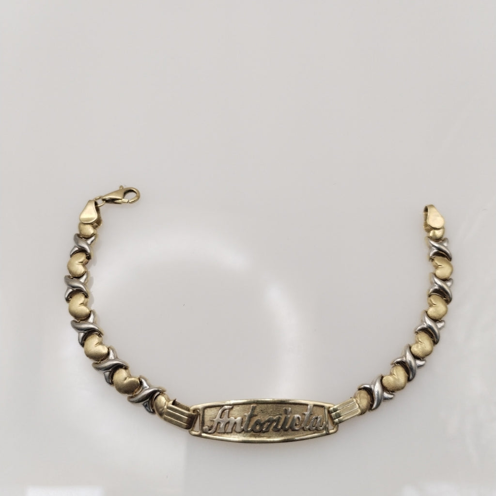 ESCLAVA ORO COMBINADO 14 K 6.2 GRMS (SEMINUEVO)