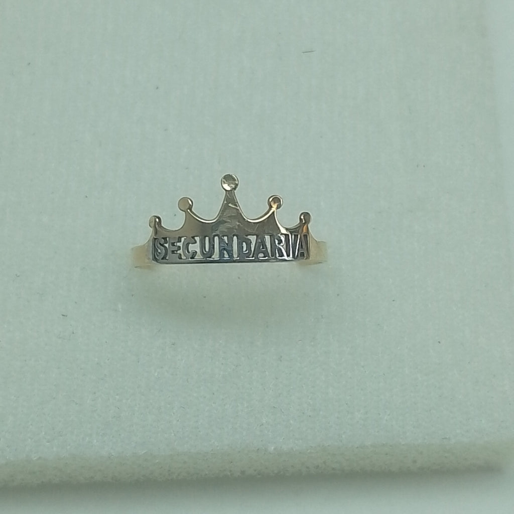 ANILLO DE GRADUACIÓN ORO,RODIADO 10 K 0,90 GRMS (SEMINUEVO)
