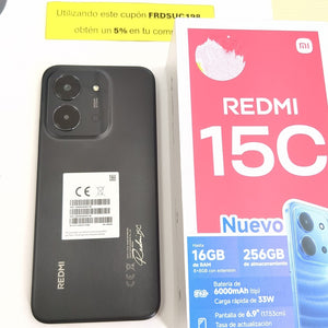 CELULAR XIAOMI REDMI 15C 25078RA3EL (2025) 256 GB 8 GB RAM (SEMINUEVO)