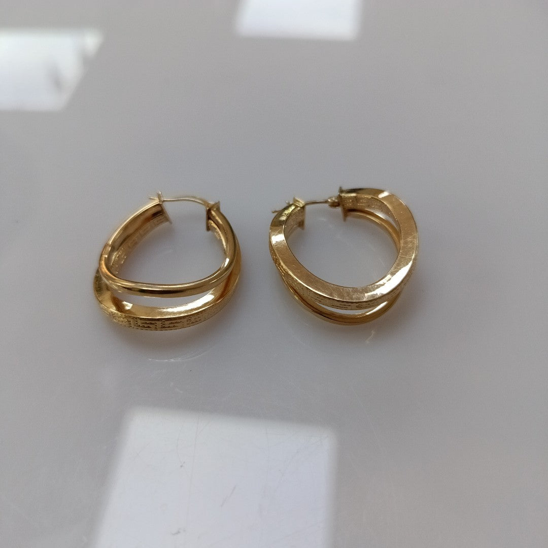 ARRACADAS PAR ORO 14 K 5.8 GRMS (SEMINUEVO)
