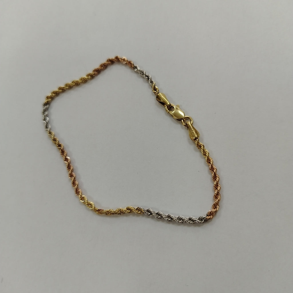 PULSERA ORO, ORO COMBINADO 14 K 1.2 GRMS (SEMINUEVO)