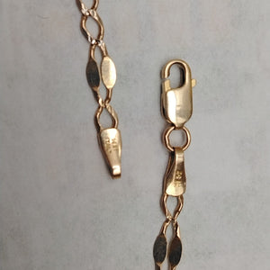 CADENA ORO, RODIADO 14 K 3.7 GRMS (SEMINUEVO)