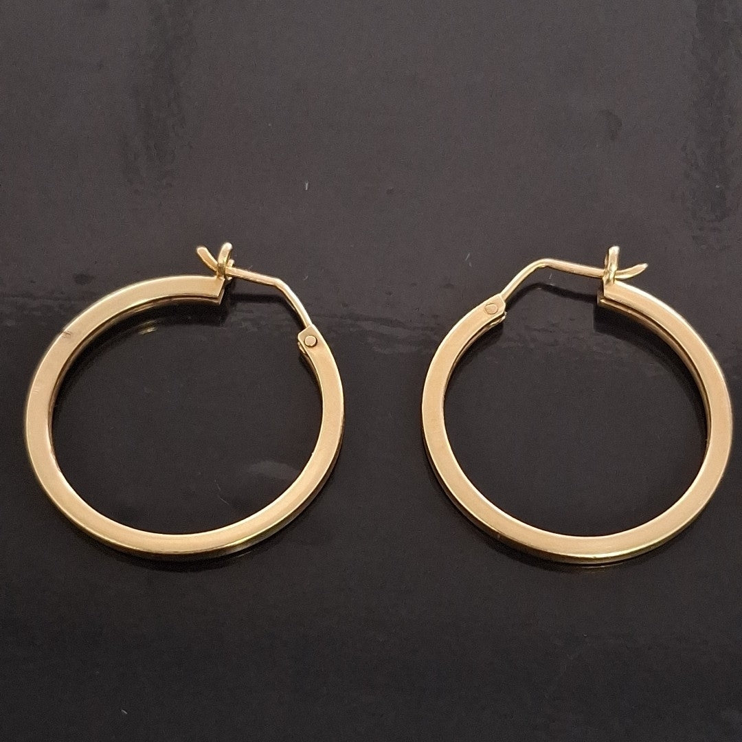 ARETES PAR ORO 18 K 3.4 GRMS (SEMINUEVO)